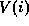 V(i)